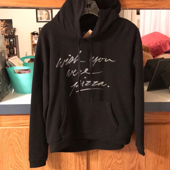 American Eagle Outfitters Tops - 🌟FLASH SALE🌟NWT Wish You Were Pizza 🍕 Hoodie